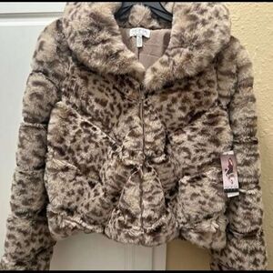 Women's Faux Fur Jacket by Sofia Vergara